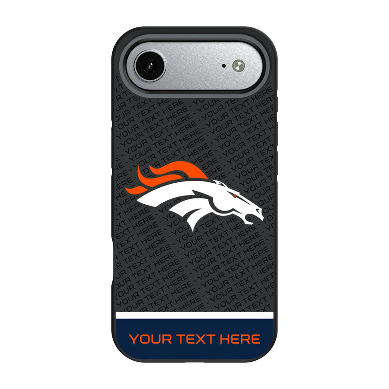 Denver Broncos Personalized EndZone Plus iPhone Bump Phone Case for Apple iPhone