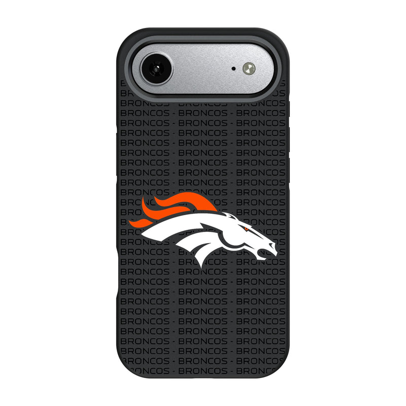 Denver Broncos Text Backdrop iPhone Bump Phone Case for Apple iPhone