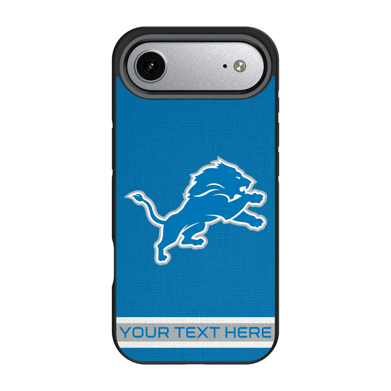 Detroit Lions Personalized Stripe iPhone Bump Phone Case for Apple iPhone