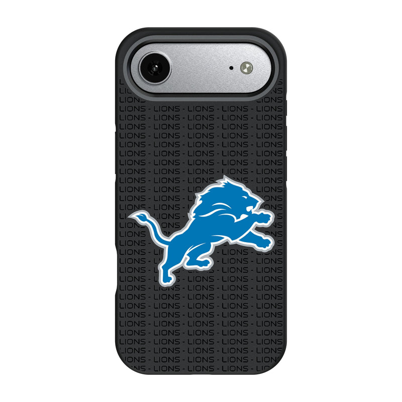 Detroit Lions Text Backdrop iPhone Bump Phone Case for Apple iPhone
