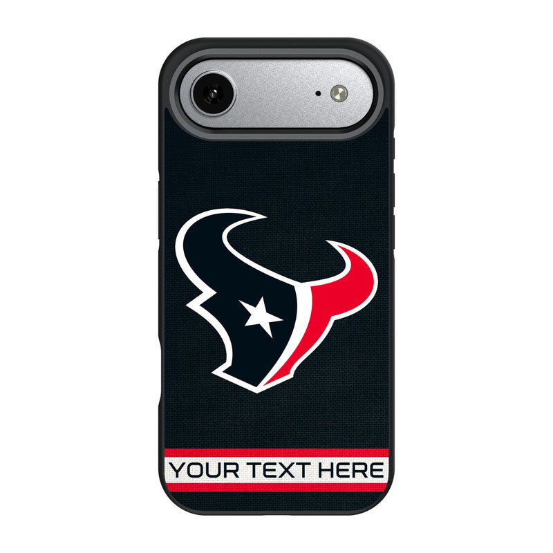 Houston Texans Personalized Stripe iPhone Bump Phone Case for Apple iPhone