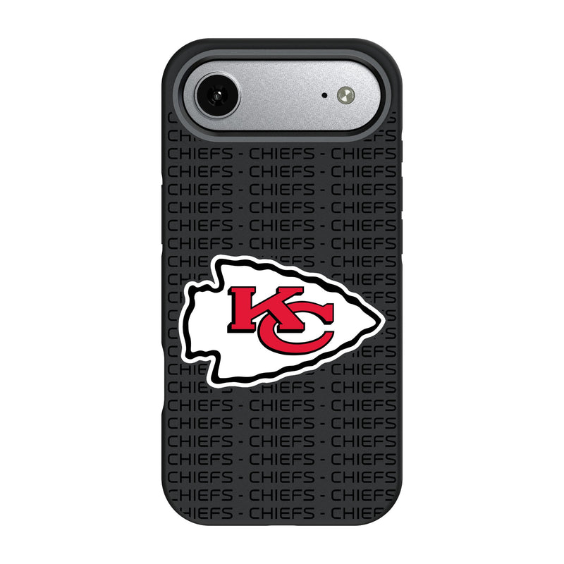 Kansas City Chiefs Text Backdrop iPhone Bump Phone Case for Apple iPhone