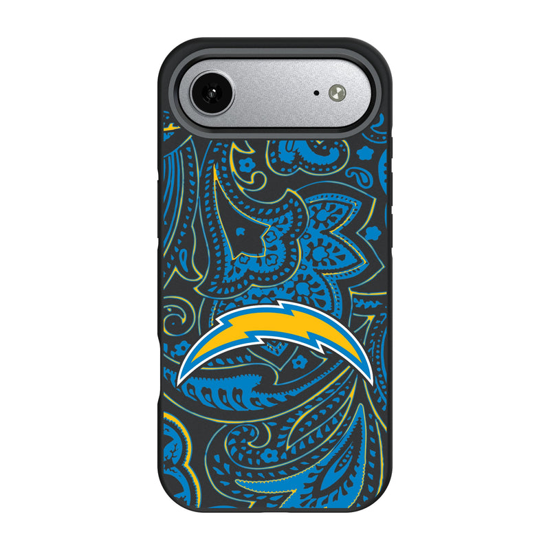 Los Angeles Chargers Paisley iPhone Bump Phone Case for Apple iPhone