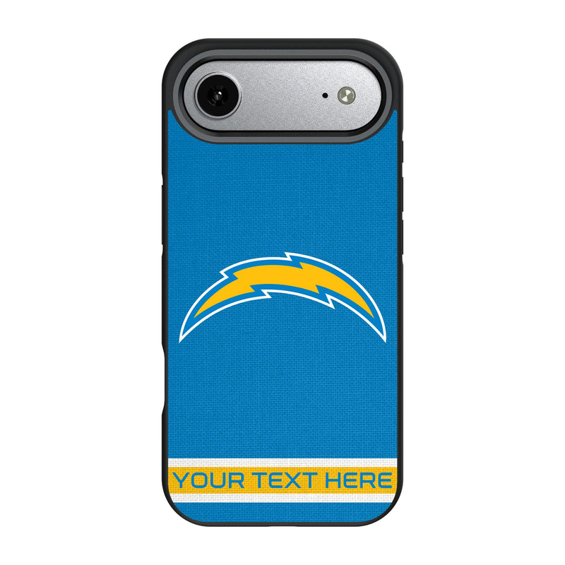 Los Angeles Chargers Personalized Stripe iPhone Bump Phone Case for Apple iPhone