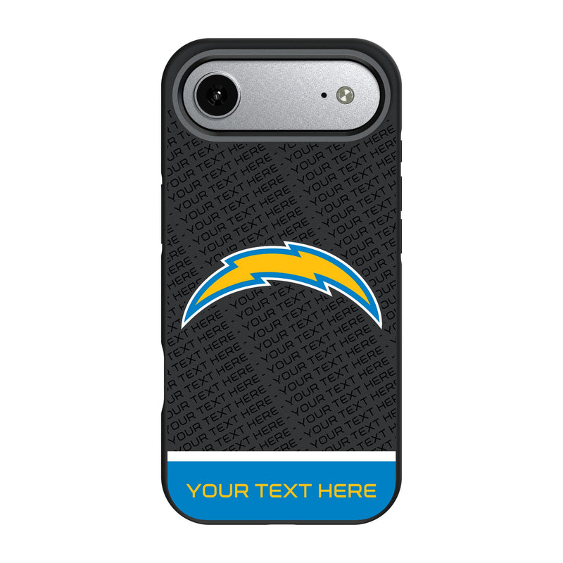 Los Angeles Chargers Personalized EndZone Plus iPhone Bump Phone Case for Apple iPhone