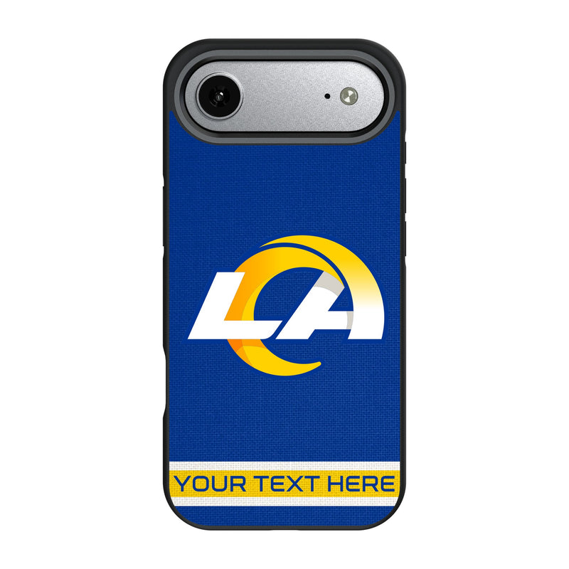 Los Angeles Rams Personalized Stripe iPhone Bump Phone Case for Apple iPhone