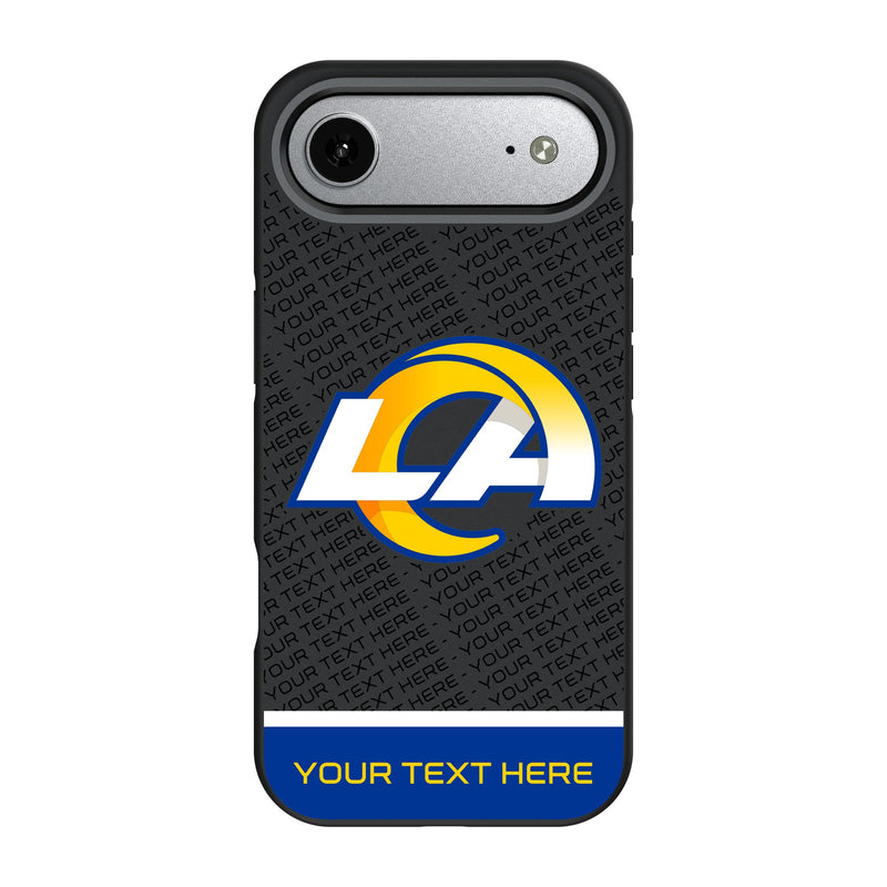 Los Angeles Rams Personalized EndZone Plus iPhone Bump Phone Case for Apple iPhone