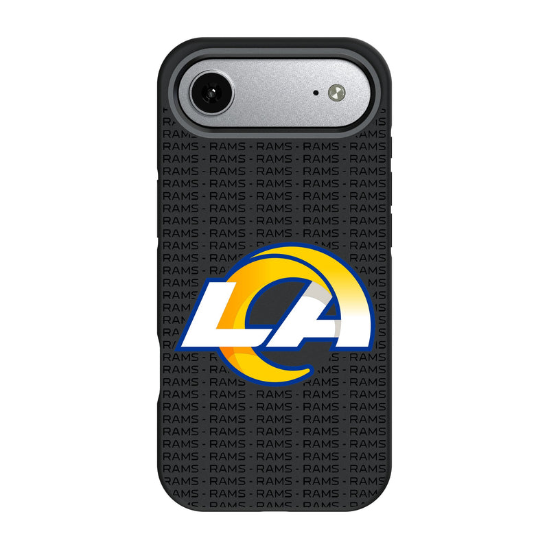 Los Angeles Rams Text Backdrop iPhone Bump Phone Case for Apple iPhone