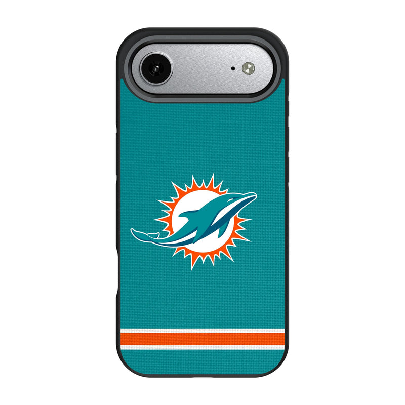 Miami Dolphins Stripe iPhone Bump Phone Case for Apple iPhone