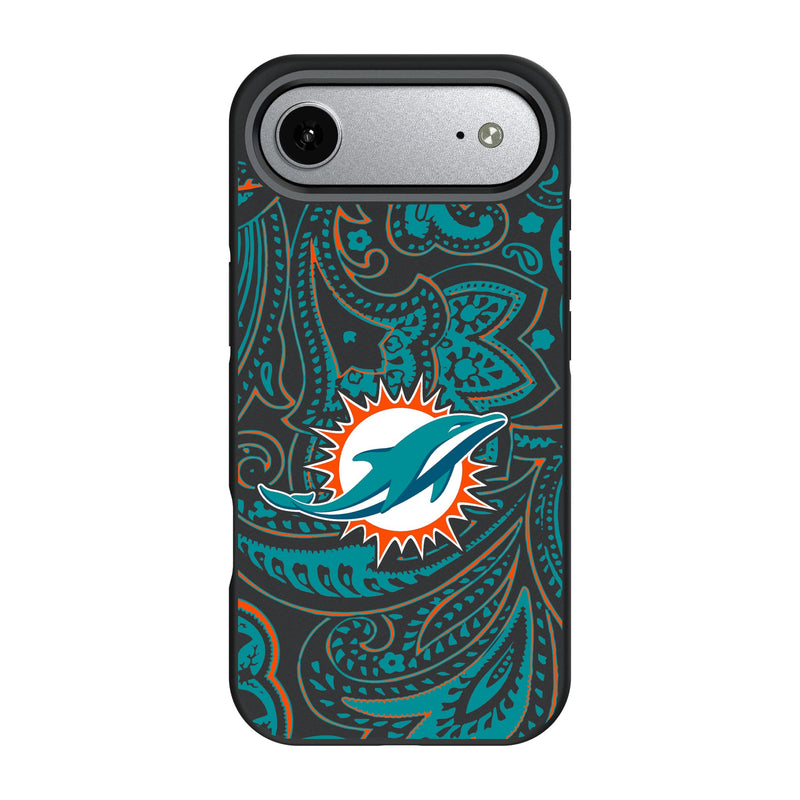 Miami Dolphins Paisley iPhone Bump Phone Case for Apple iPhone