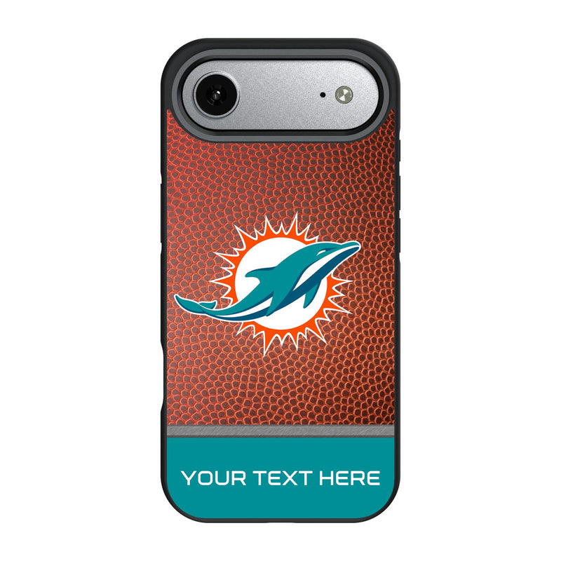 Miami Dolphins Personalized Football iPhone Bump Phone Case for Apple iPhone
