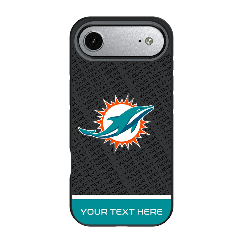 Miami Dolphins Personalized EndZone Plus iPhone Bump Phone Case for Apple iPhone