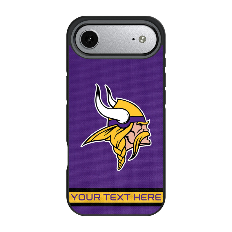 Minnesota Vikings Personalized Stripe iPhone Bump Phone Case for Apple iPhone