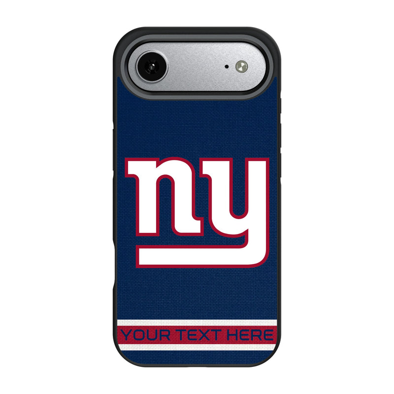 New York Giants Personalized Stripe iPhone Bump Phone Case for Apple iPhone