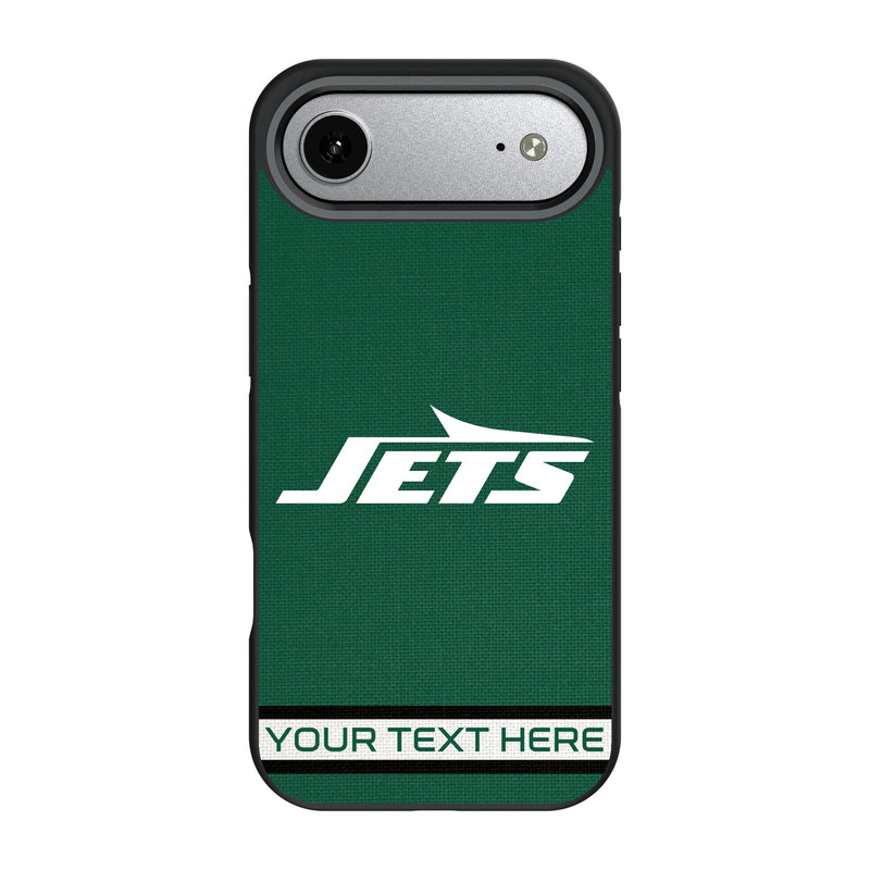 New York Jets Personalized Stripe iPhone Bump Phone Case for Apple iPhone