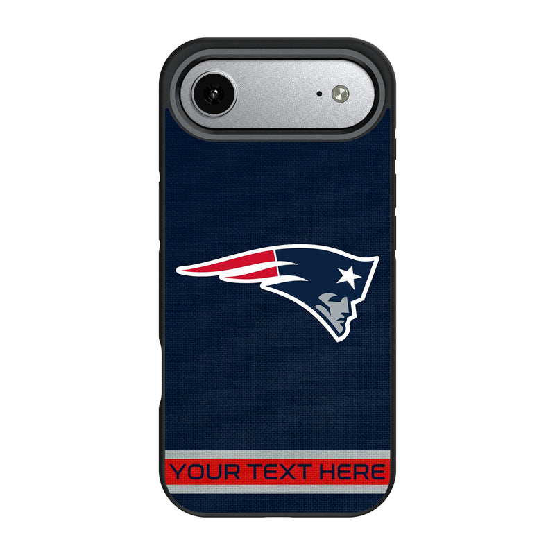 New England Patriots Personalized Stripe iPhone Bump Phone Case for Apple iPhone
