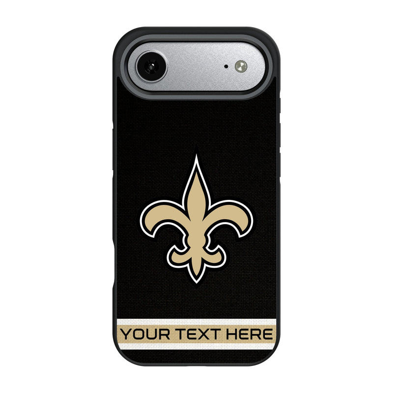 New Orleans Saints Personalized Stripe iPhone Bump Phone Case for Apple iPhone