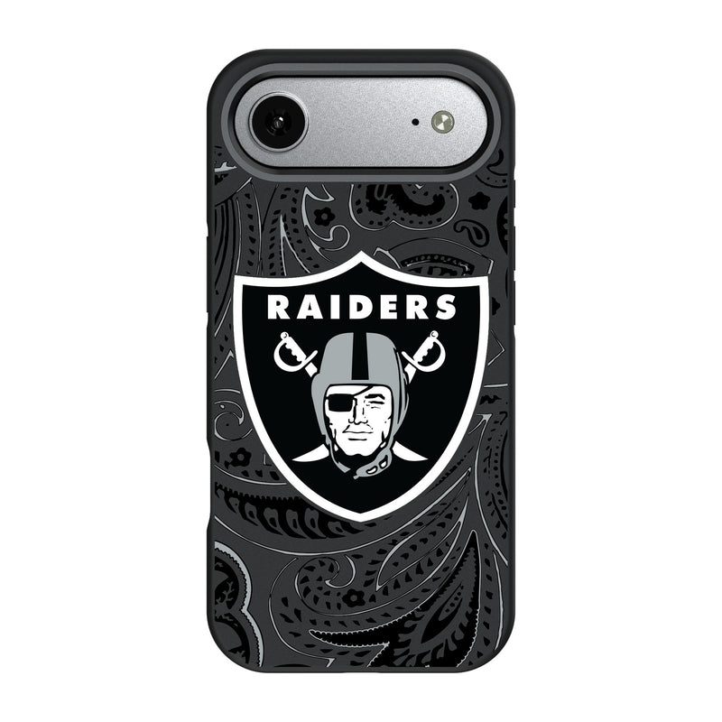 Las Vegas Raiders Paisley iPhone Bump Phone Case for Apple iPhone