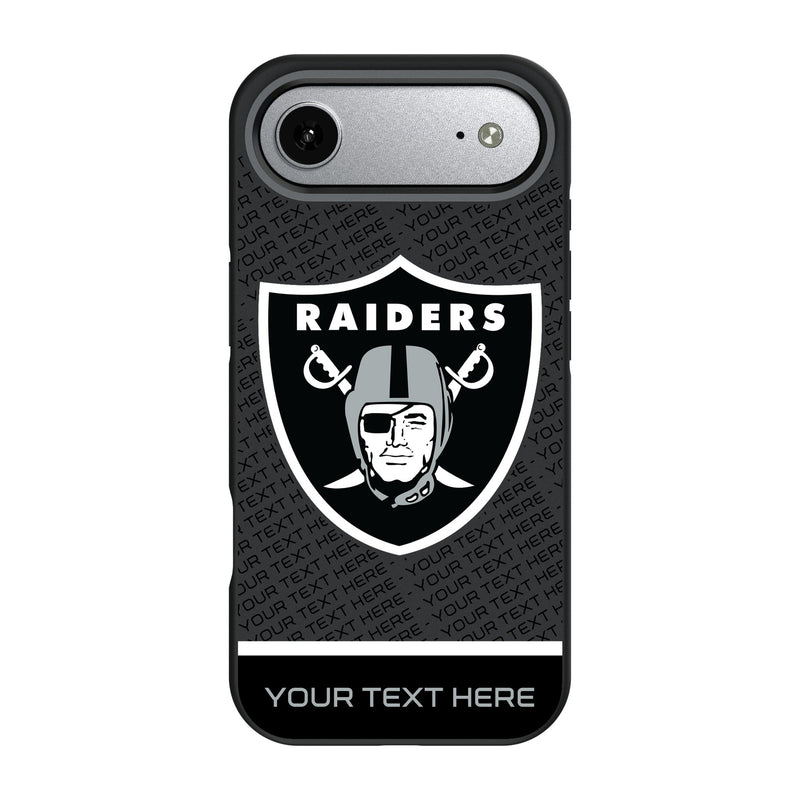 Las Vegas Raiders Personalized EndZone Plus iPhone Bump Phone Case for Apple iPhone