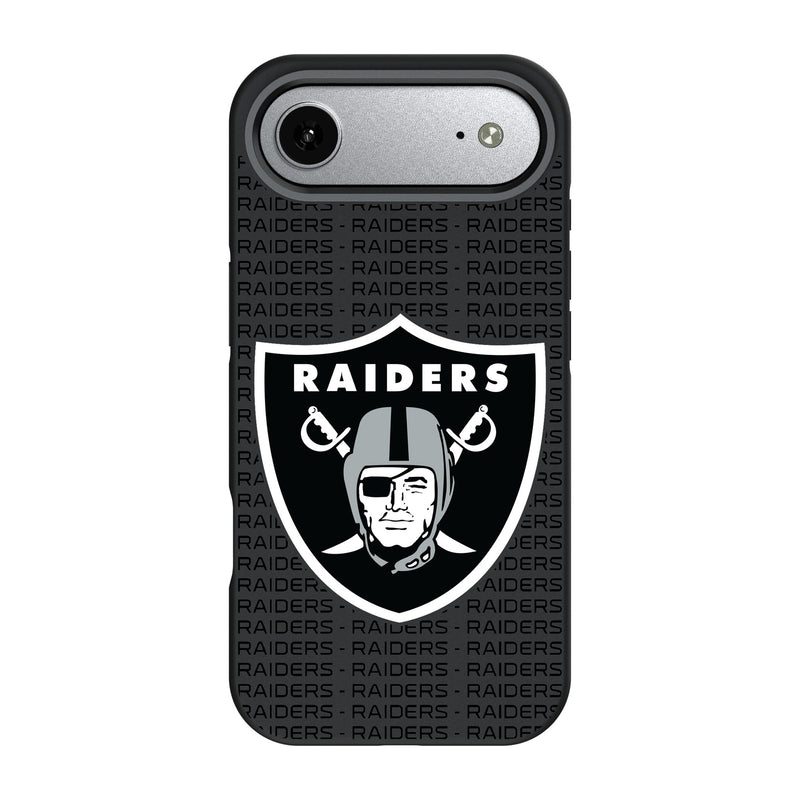 Las Vegas Raiders Text Backdrop iPhone Bump Phone Case for Apple iPhone