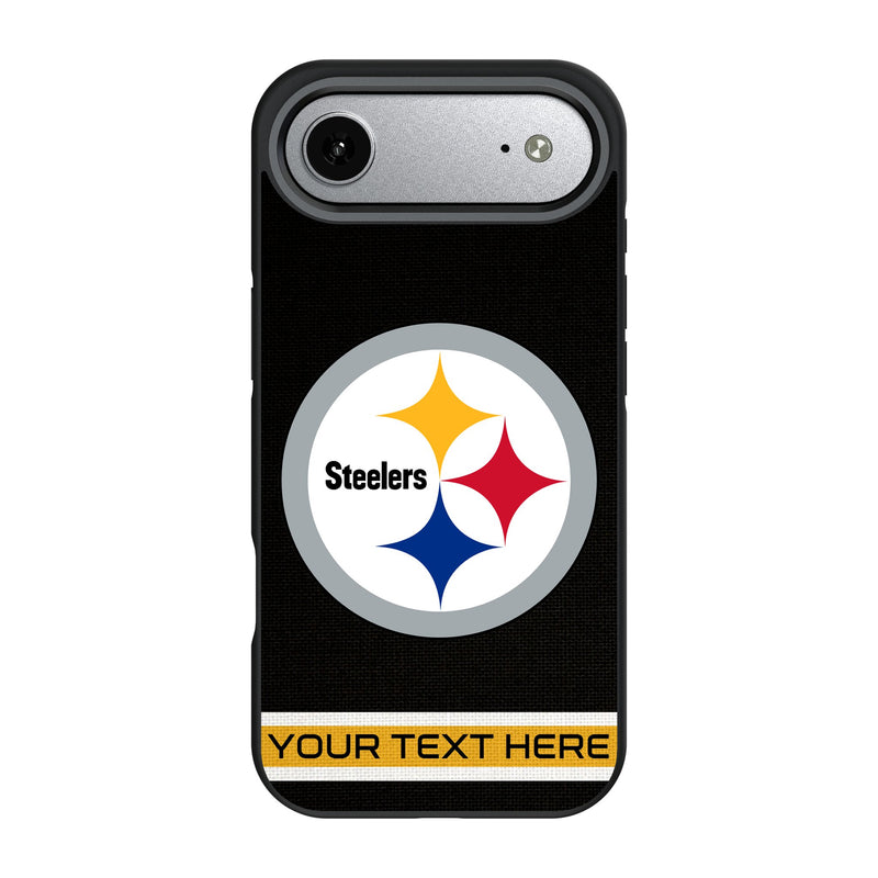 Pittsburgh Steelers Personalized Stripe iPhone Bump Phone Case for Apple iPhone