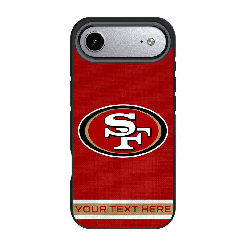 San Francisco 49ers Personalized Stripe iPhone Bump Phone Case for Apple iPhone