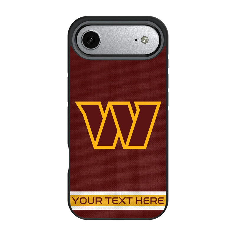 Washington Commanders Personalized Stripe iPhone Bump Phone Case for Apple iPhone