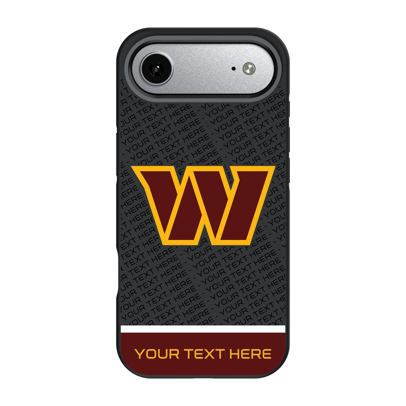 Washington Commanders Personalized EndZone Plus iPhone Bump Phone Case for Apple iPhone