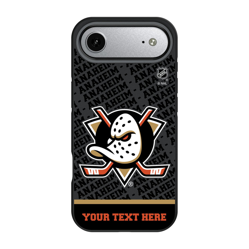 Anaheim Ducks Personalized EndZone Plus iPhone Bump Phone Case for Apple iPhone