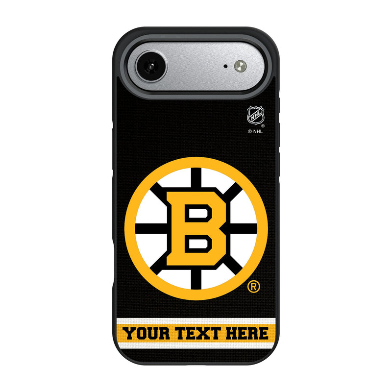 Boston Bruins Personalized Stripe iPhone Bump Phone Case for Apple iPhone