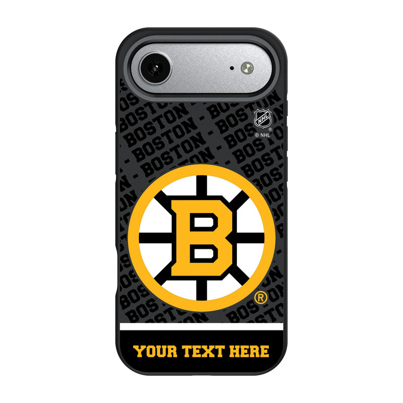 Boston Bruins Personalized EndZone Plus iPhone Bump Phone Case for Apple iPhone