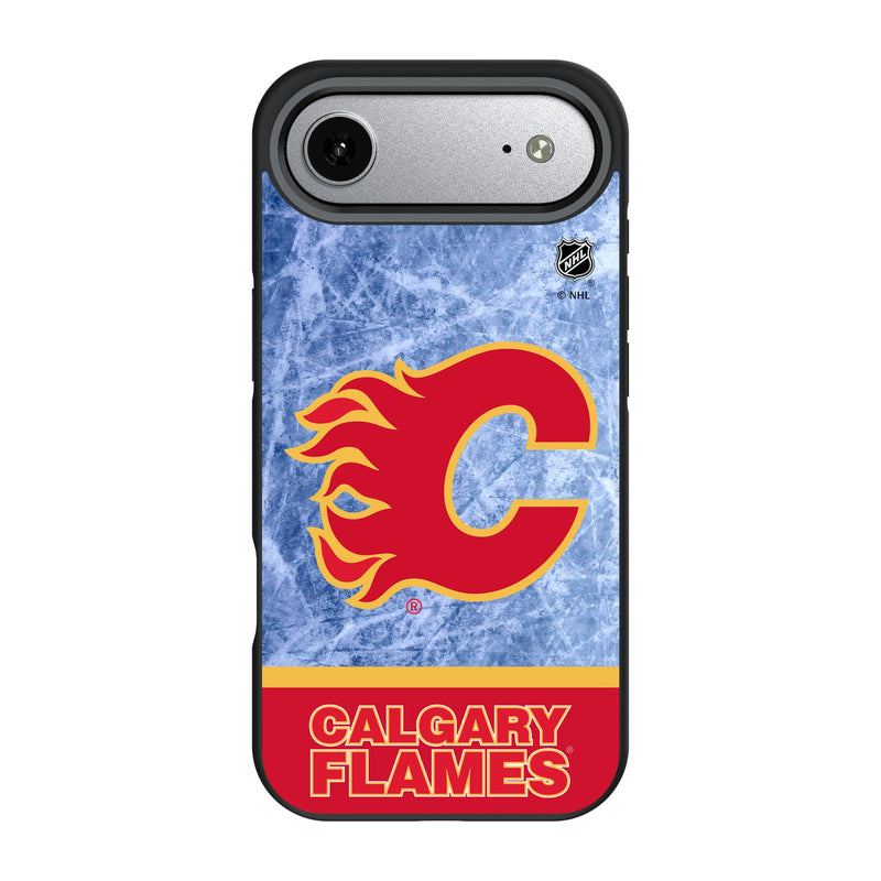 Calgary Flames Ice Wordmark iPhone Bump Phone Case for Apple iPhone
