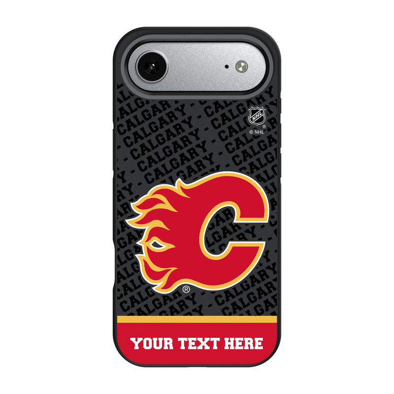 Calgary Flames Personalized EndZone Plus iPhone Bump Phone Case for Apple iPhone