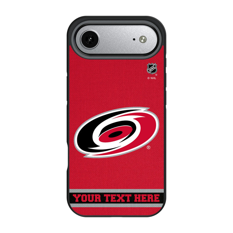 Carolina Hurricanes Personalized Stripe iPhone Bump Phone Case for Apple iPhone