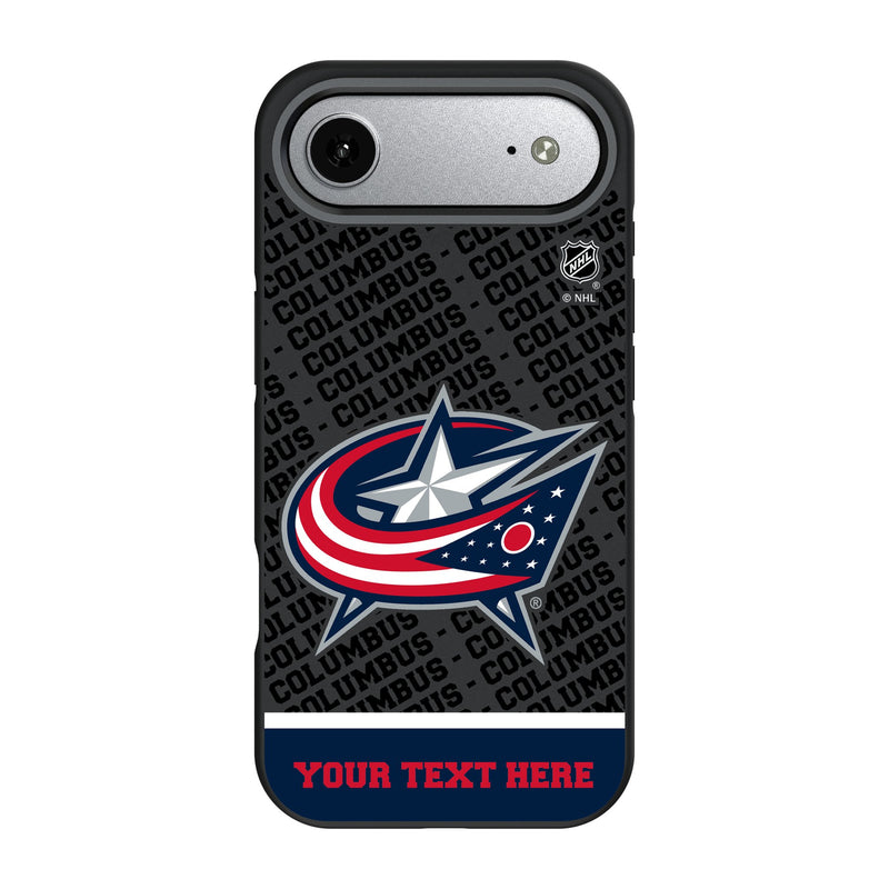 Columbus Blue Jackets Personalized EndZone Plus iPhone Bump Phone Case for Apple iPhone