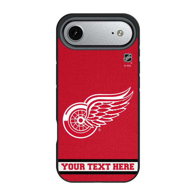 Detroit Red Wings Personalized Stripe iPhone Bump Phone Case for Apple iPhone