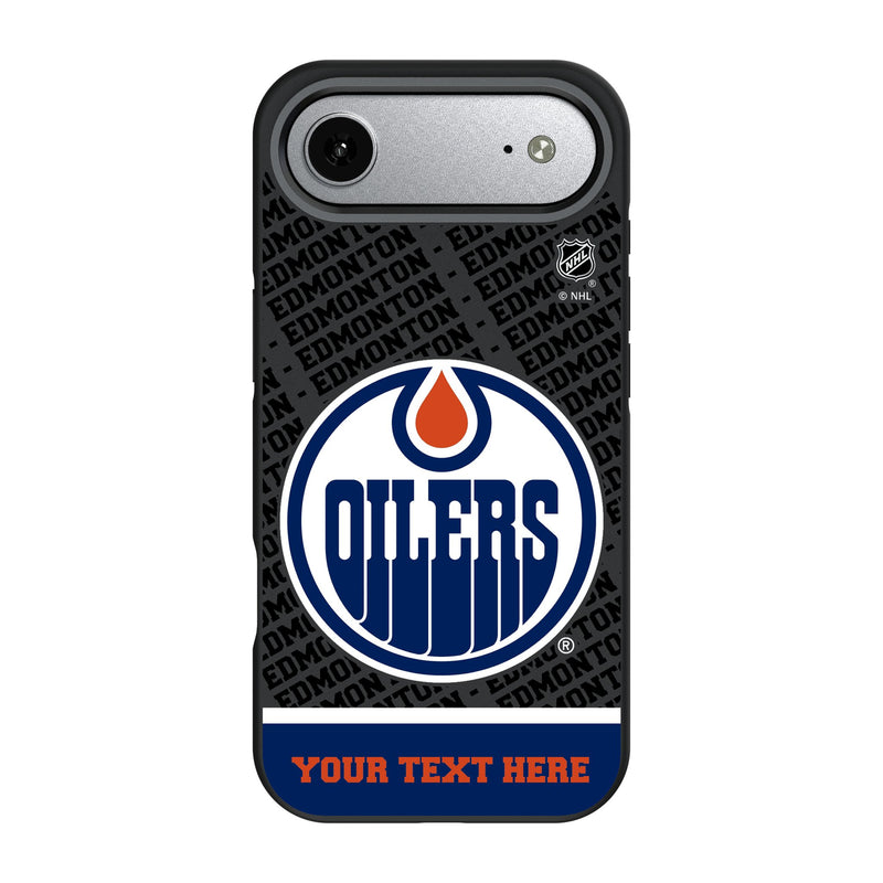 Edmonton Oilers Personalized EndZone Plus iPhone Bump Phone Case for Apple iPhone