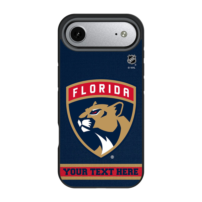 Florida Panthers Personalized Stripe iPhone Bump Phone Case for Apple iPhone