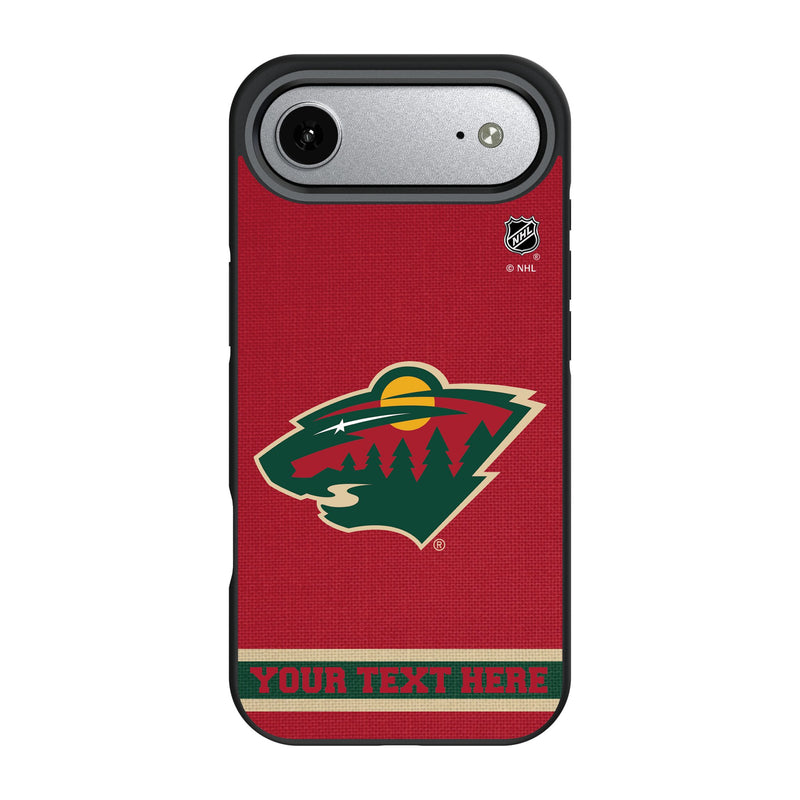 Minnesota Wild Personalized Stripe iPhone Bump Phone Case for Apple iPhone