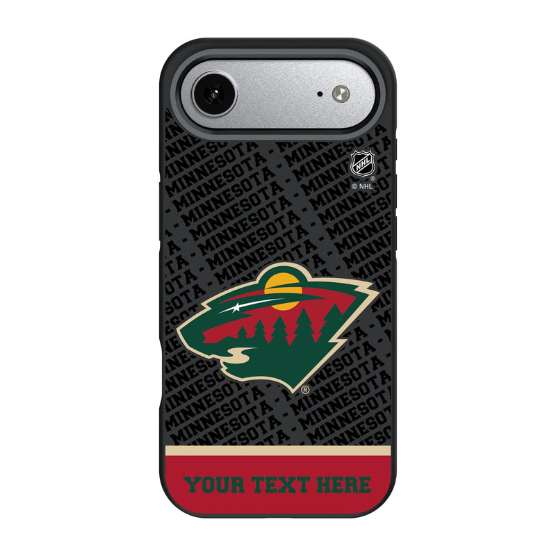 Minnesota Wild Personalized EndZone Plus iPhone Bump Phone Case for Apple iPhone