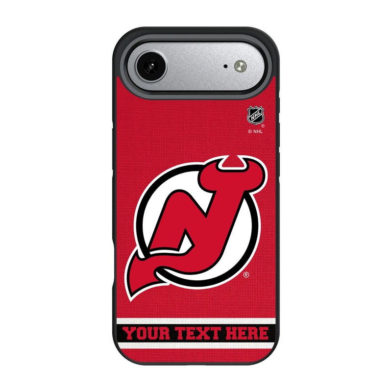 New Jersey Devils Personalized Stripe iPhone Bump Phone Case for Apple iPhone