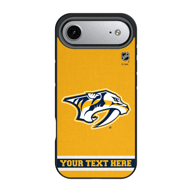 Nashville Predators Personalized Stripe iPhone Bump Phone Case for Apple iPhone
