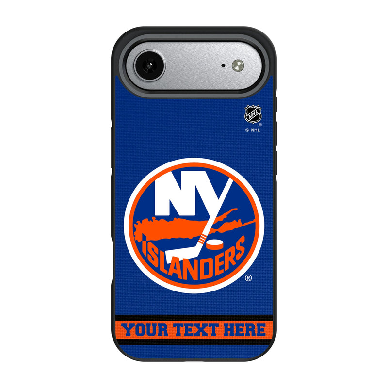 New York Islanders Personalized Stripe iPhone Bump Phone Case for Apple iPhone