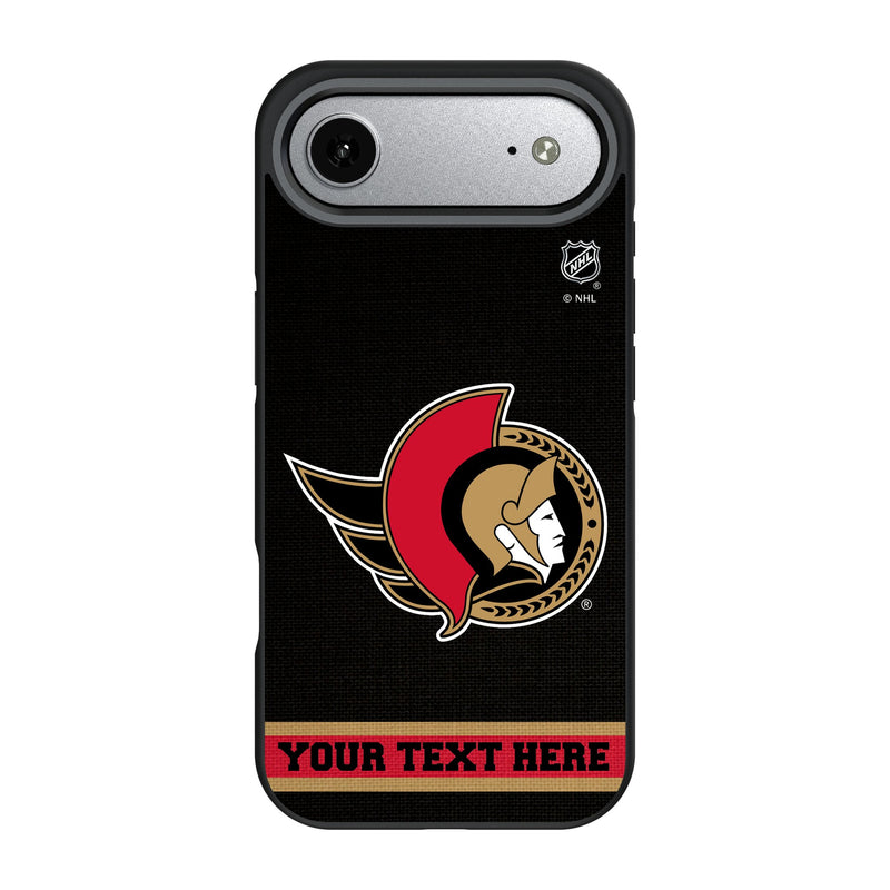 Ottawa Senators Personalized Stripe iPhone Bump Phone Case for Apple iPhone