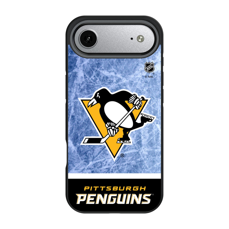 Pittsburgh Penguins Ice Wordmark iPhone Bump Phone Case for Apple iPhone