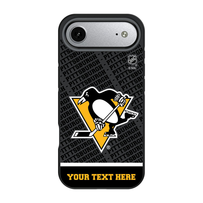 Pittsburgh Penguins Personalized EndZone Plus iPhone Bump Phone Case for Apple iPhone