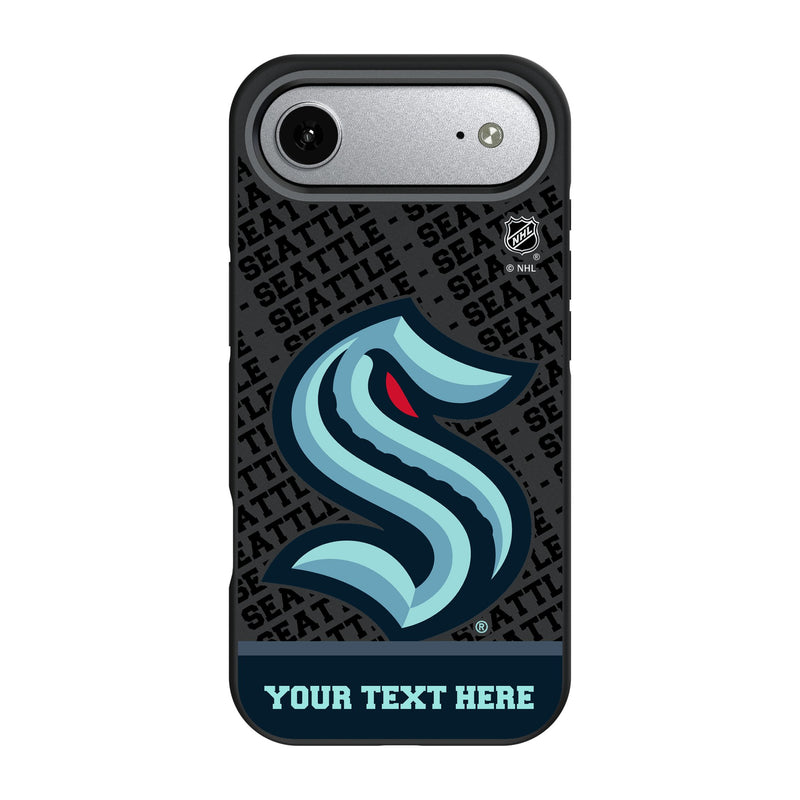 Seattle Kraken Personalized EndZone Plus iPhone Bump Phone Case for Apple iPhone