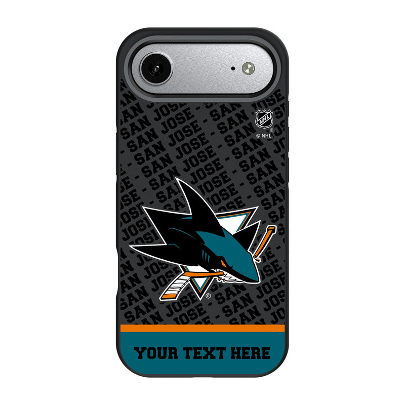 San Jose Sharks Personalized EndZone Plus iPhone Bump Phone Case for Apple iPhone