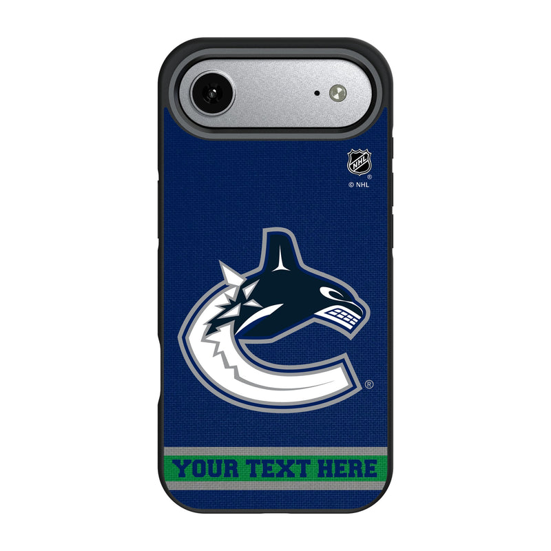 Vancouver Canucks Personalized Stripe iPhone Bump Phone Case for Apple iPhone