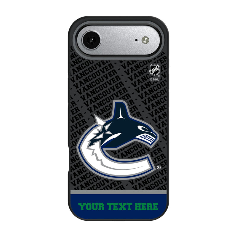 Vancouver Canucks Personalized EndZone Plus iPhone Bump Phone Case for Apple iPhone